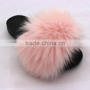 Myfur New Arrivals Fur Slippers for Women Outdoor Shoes Furry Ladies Slippers Flat Platform Woman Slides photo-2