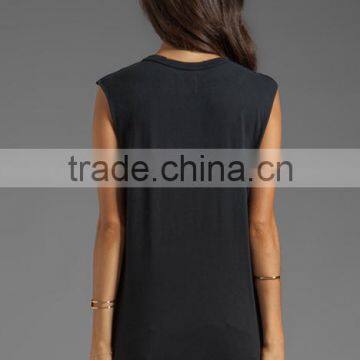 Women Dance Graphic Printing Tank Tops photo-3