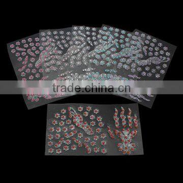 Wholesale High Quality Body Art Multicolor At Random Glitter Removable Metallic Temporary Tattoo Sticker photo-2