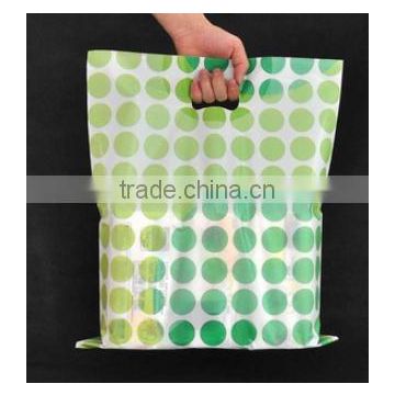 Apparel die cut handle plastic bag