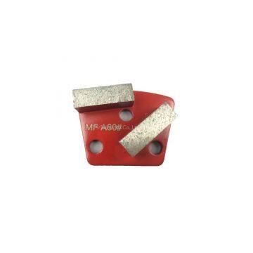 Metal diamond pads