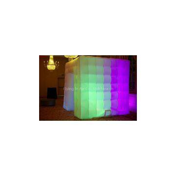 Hot Cube Tent Lighting Inflatable Photo Booth with LED Light