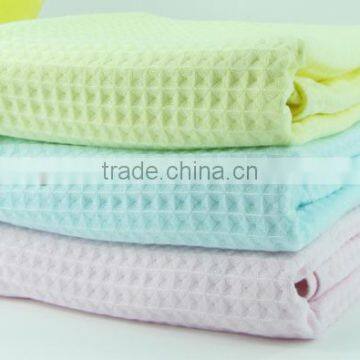 quick dry cotton waffle weave bath towel