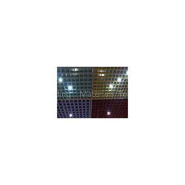 Customize Indoor aluminum grille ceiling Tiles For Show Rooms ,  airports