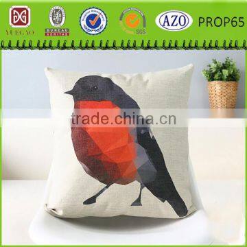 Personalized cushion bird print cushion cover