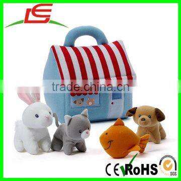 Plush rabbit cat fish dog My Little Pet Store Baby Playset