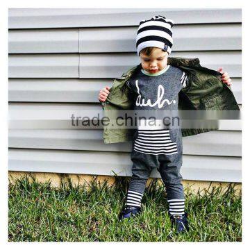 B22189A Spring and autumn stripe fashion baby long sleeved rompers