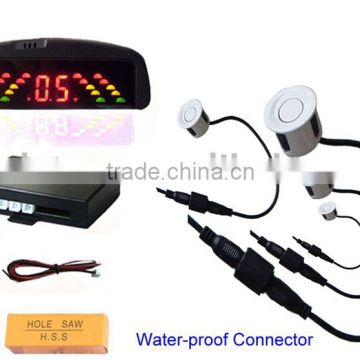 With Switch,Waterproof Sensors!Rainbow LED Display Car Parking Sensor System Car Parking Assist Systems