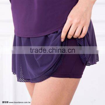 Yoga Wear Chiffon Mesh Dance Skirt With Shorts photo-3
