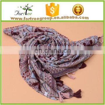 wholesale fashion printing lady voile scarf