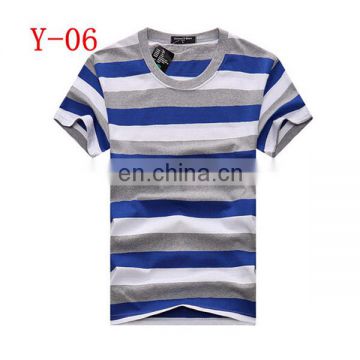 2015 New Design Adult Fashion Striped T Shirt For Men