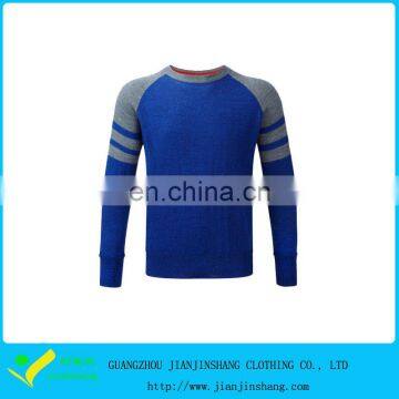 Classical Design Color Combination Raglan Sleeve Golf Cable Knit Sweater