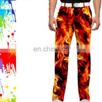 OEM fashion high quality Polyester /Spandex golf pants for men and women