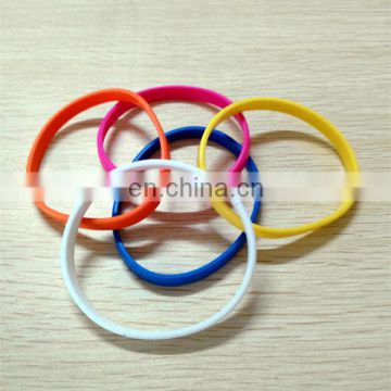 silicone five interlocked rings wristbands