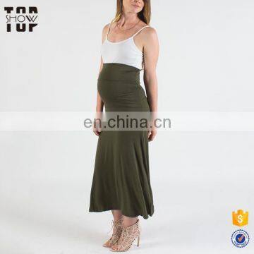 Wholesale maternity long maxi skirt one piece skirt lady