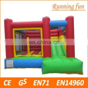 EN14960 indoor Inflatable castle with slide, inflatable bouncy castle, inflatable combo