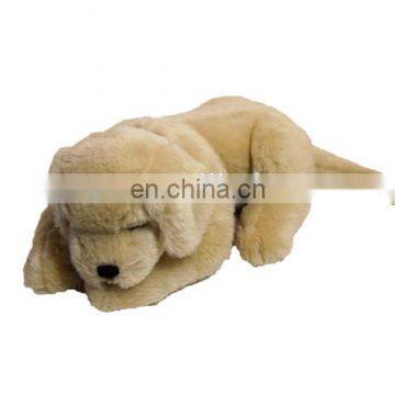 Lifelike plush golden retriver dog sleeping dog