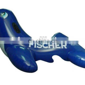 Inflatable pool float rider