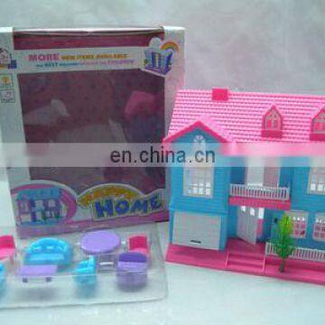 Hot Sell Flashing Light and Music Plastic B/o Villa Toys