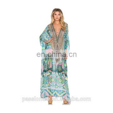 Lace up coolmax long caftan kaftan
