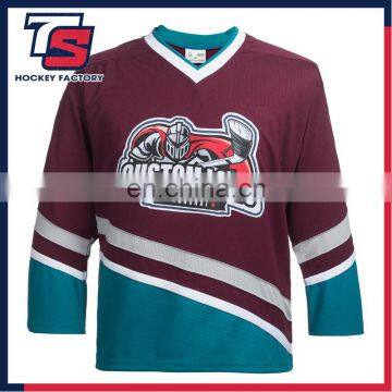 high quality custom hockey jersey ice hockey shirts purple anaheim ducks