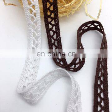 1.4cm OLCT1004 white simplism style cotton lace trim