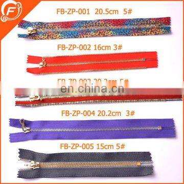 colorful two side metal zipper slider for garments