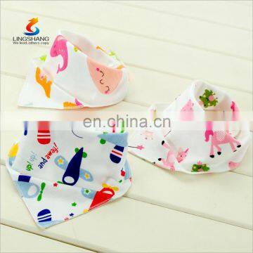 Fashion Wholesale Good Quality Baby Double Cotton Bibs Bandana