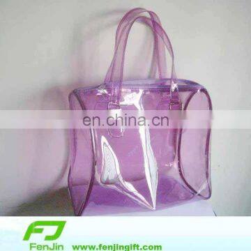 Clear pvc zipper tote bags