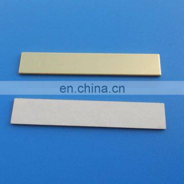 60*10*1mm rectangle blank logo brass plate for furniture