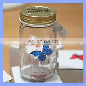 New Arrival Butterfly Glass Jar with Tap for Gifts