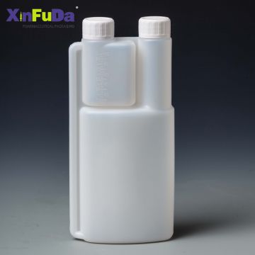 twin neck 500ml plastic dosing bottle