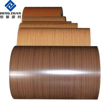 PVDF Coating Aluminum Alloy Color Painted Wood Grain Aluminium Coil Product photo-4