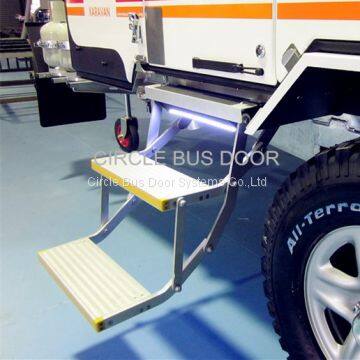 Electrical double foldable bus door step,electrical retractable bus foot step(EBS200D)