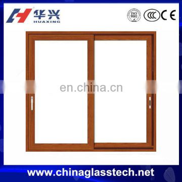 CE certificate tempered clear glass aluminum profile glass reception window