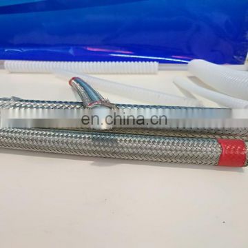 Hebei hose manufacturer stainless steel hose wire braided steam flexible PTFE hose