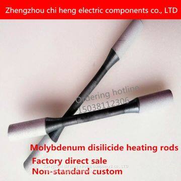 Factory Direct Sale Straight Type Silicon Molybdenum Rods Test Furnace Molybdenum Disilicide Heating Rod Different Electric Heating Element of Non-standard Customized photo-3