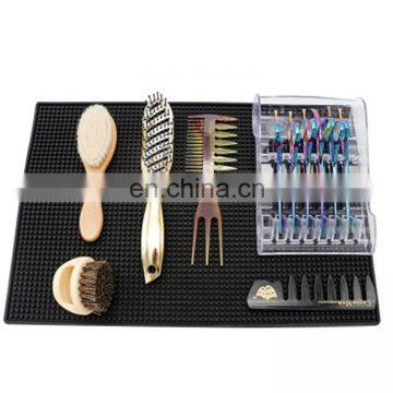 Hot Custom LOGO Table Mats Rubber Mat For Barber