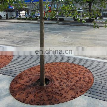 high quality corten steel metal tree well grates