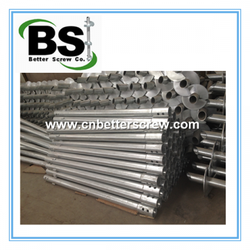 solar power system screw piles and helical anchor for sale