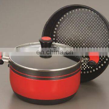 Aluminum pot with Steamer