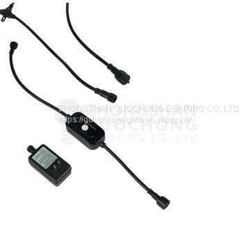 RGB, 15 E27 SUSPENDED SOCKET, OUTDOOR COMMERCIAL WEATHERPROOF STRING LIGHT, S14 BULBS