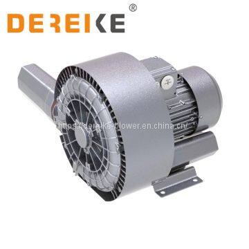 15kw China Leading Manufacture DEREIKE BRAND Air Blowers Side Channel Pump DHB 820C 015 IE2/IE3 With Thermal Protection PTC VACUUM Cleaning, Dust Collector, Centrol Vacuum System photo-2