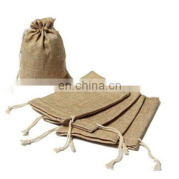 Natural Jute Sacking Bags For Wedding Party Decoration