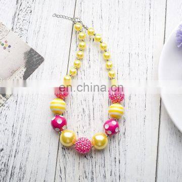 Princess Girl Necklace Bracelet Set Candy Color Bubble Beads Kids Sweet Necklace Gift photo-3