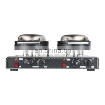 Kitchen Equipment Manufacturer Double Waffle Maker Snacks Making Machine Heart-Shaped Waffle Equipment photo-4