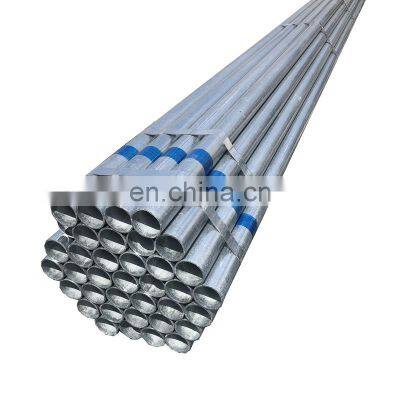 Hot Dip Galvanized Round Steel Pipe / GI Pipe Pre Galvanized Steel Pipe Galvanized Tube For Construction