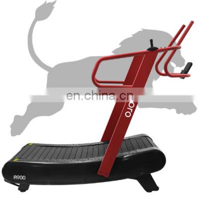 Hot sell Curved treadmill wholesale commercial treadmill gym use manual fitness running machine unpowered