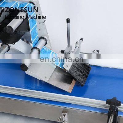 ZONESUN ZS-TB150PB Scratch Card Flat Surface Bottle Pouch Automatic Labeling Sticking Machine For Cosmetics photo-3