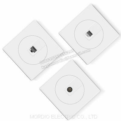 MORDIO Factory Direct Brand OEM PC WHITE 10A Wall Switch and Socket 1 Gang 1 Way Germany French Russia 16A SOCKET photo-4